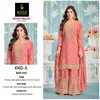 Khas 4502 A To C Chinon Silk Readymade Pakistani Plazzo Suits Suppliers In India